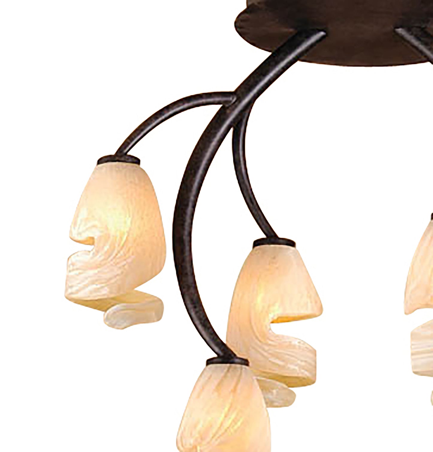 Forest Ceililng 6 Light G9, Brown/Black Oxide by Mantra