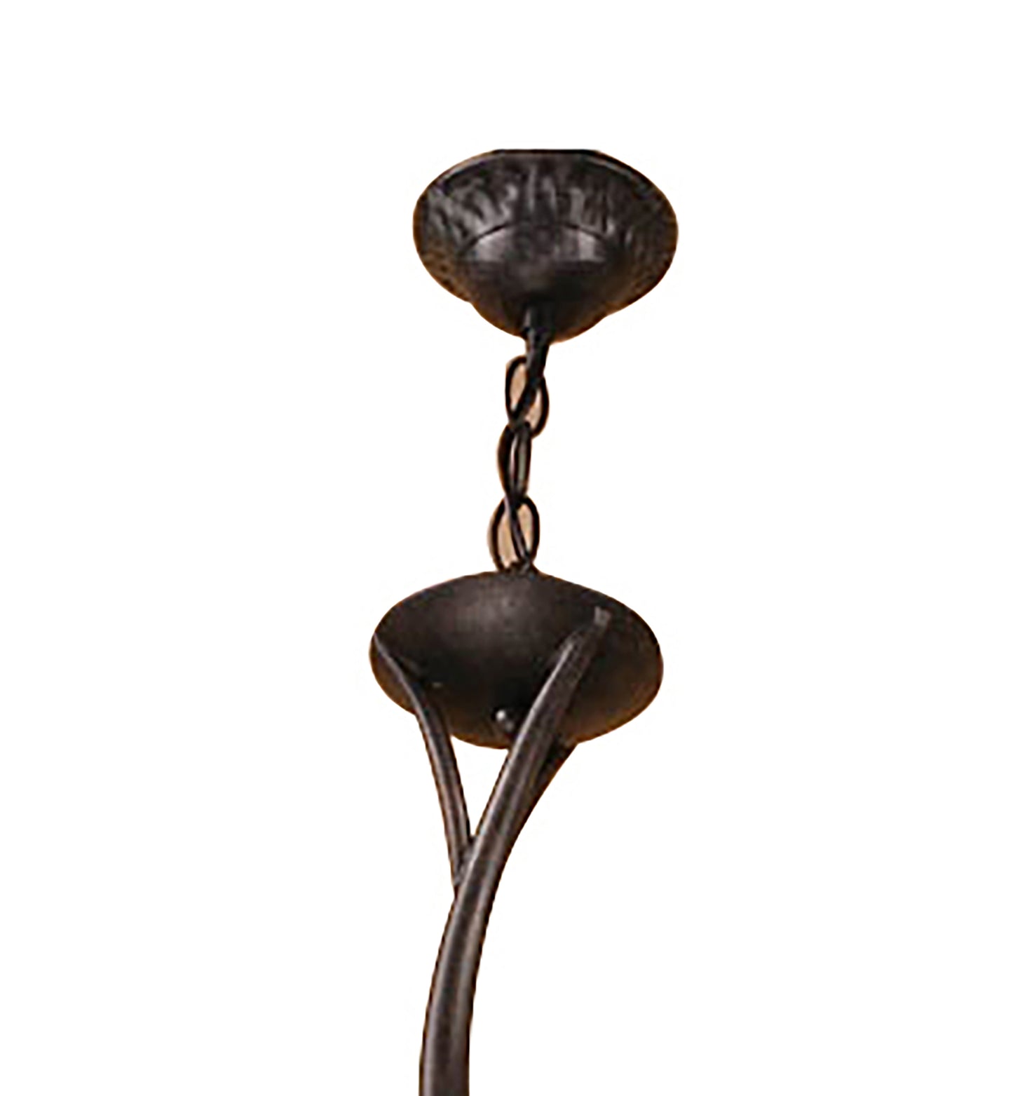 Forest Semi Ceililng 8 Light G9 Bar, Brown, Black Oxide by Mantra