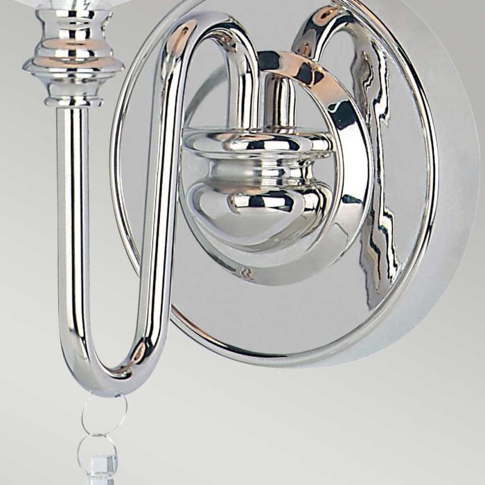 Finsbury Park 1 Light Wall Light - Polished Nickel