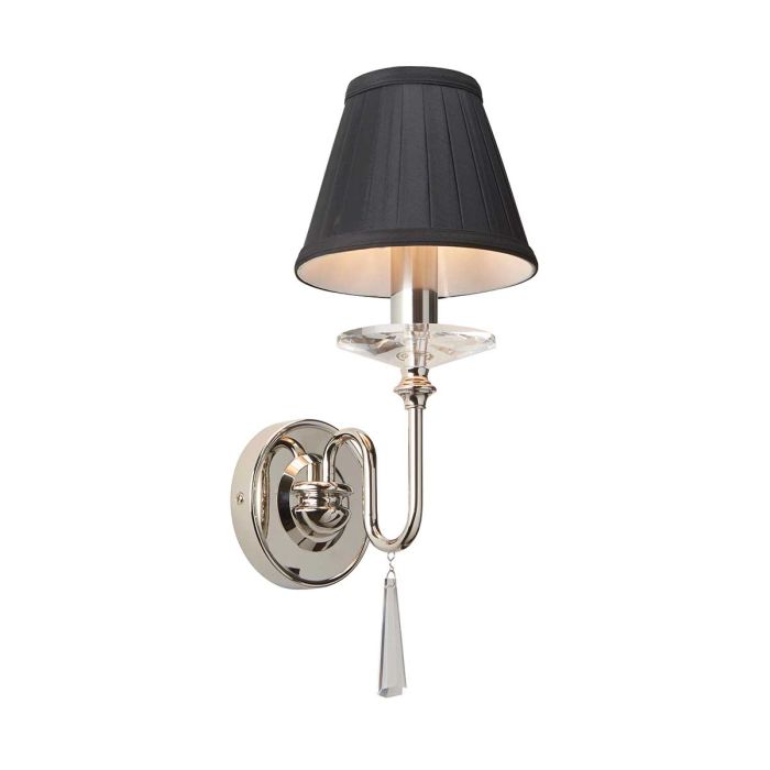 Finsbury Park 1 Light Wall Light - Polished Nickel