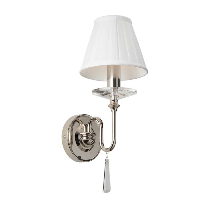 Finsbury Park 1 Light Wall Light - Polished Nickel