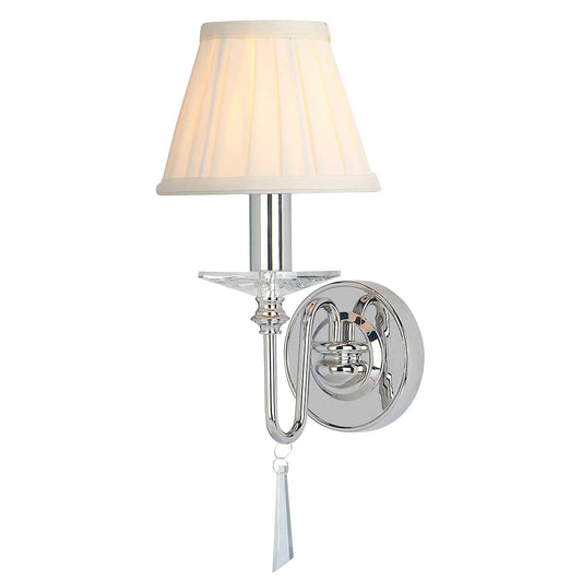 Finsbury Park 1 Light Wall Light – Polished Nickel