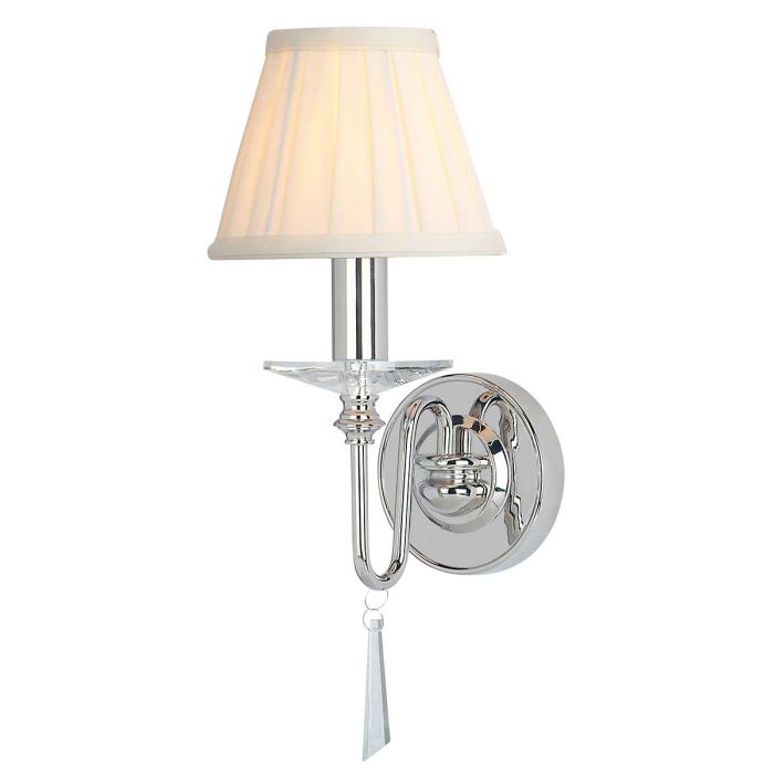 Finsbury Park 1 Light Wall Light - Polished Nickel