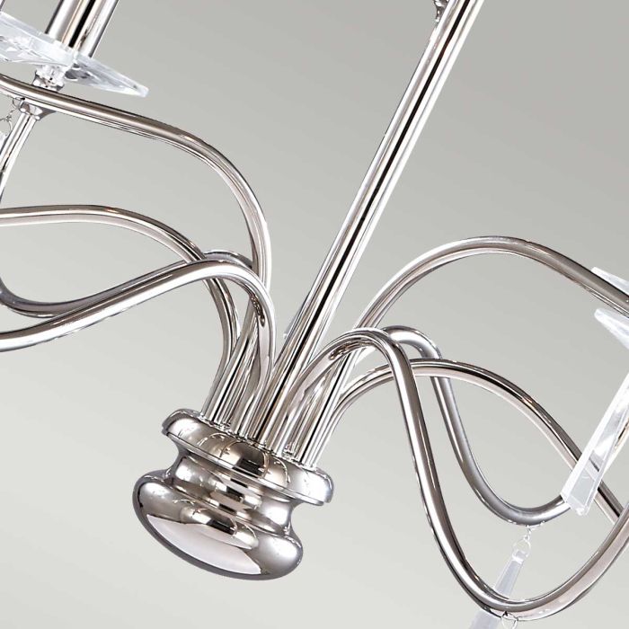 Finsbury Park 9 Light Chandelier - Polished Nickel