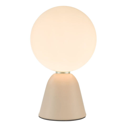 Francesca Table Lamp Pink Opal Glass