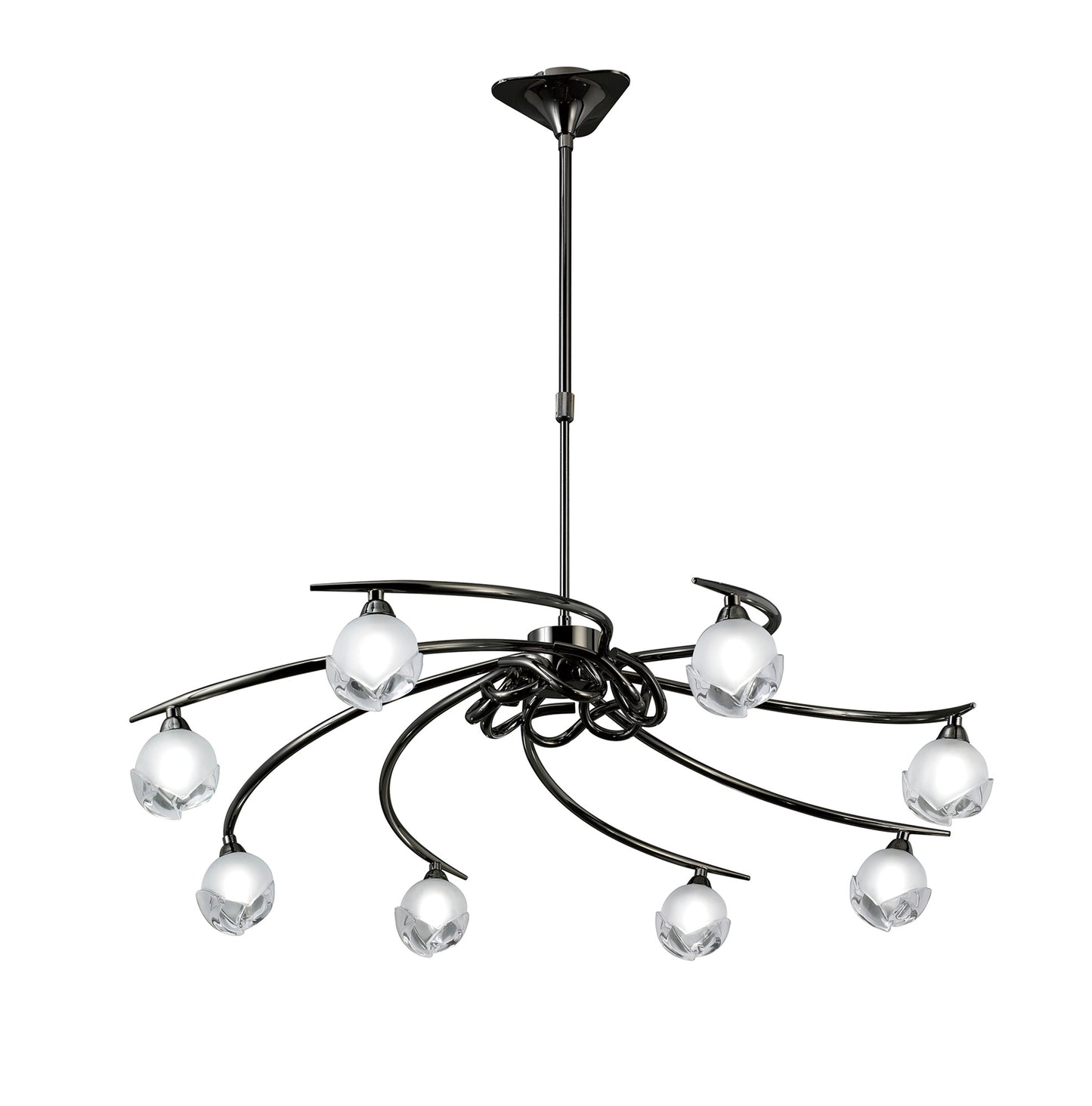 Fragma Telescopic 8 Light G9, Black Chrome by Mantra