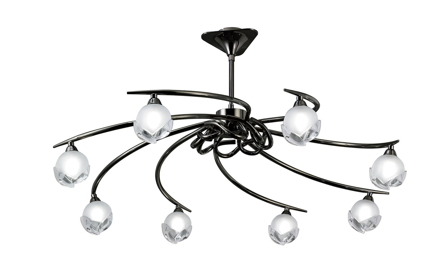 Fragma Telescopic 8 Light G9, Black Chrome by Mantra