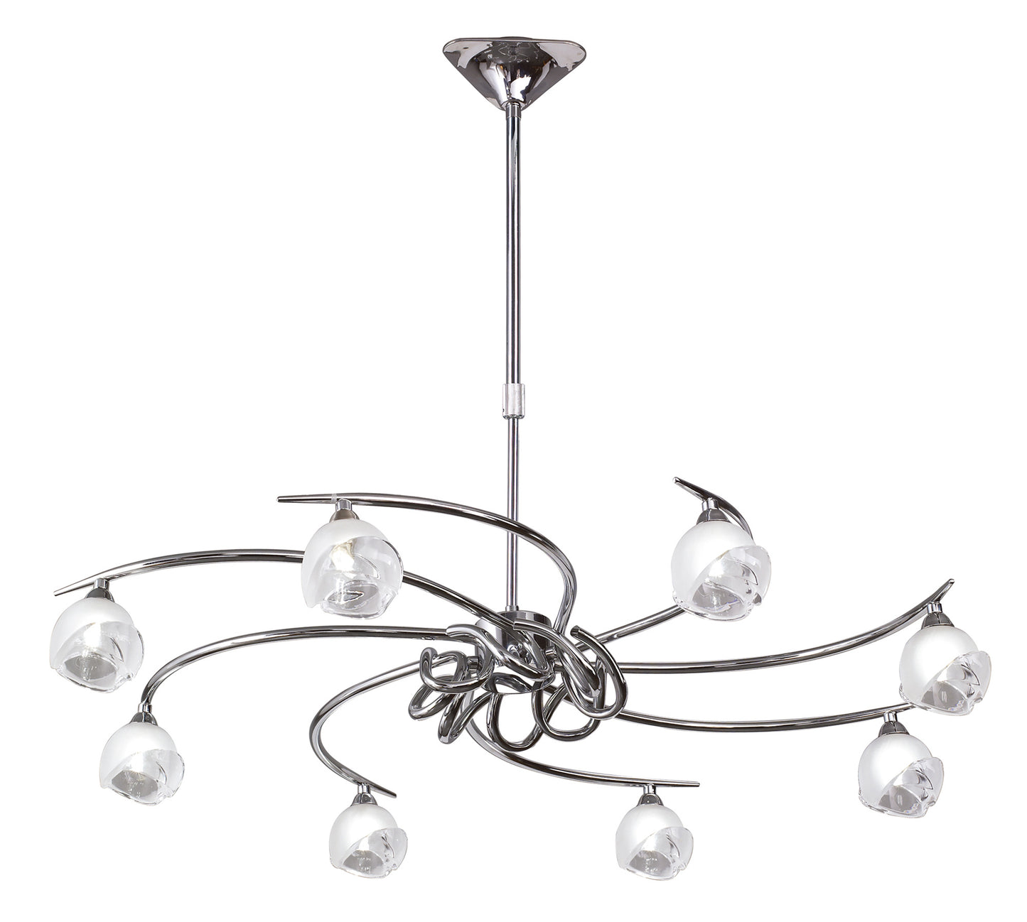 Fragma Telescopic 8 Light G9, Polished Chrome by Mantra