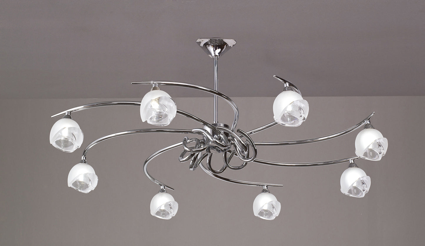Fragma Telescopic 8 Light G9, Polished Chrome by Mantra