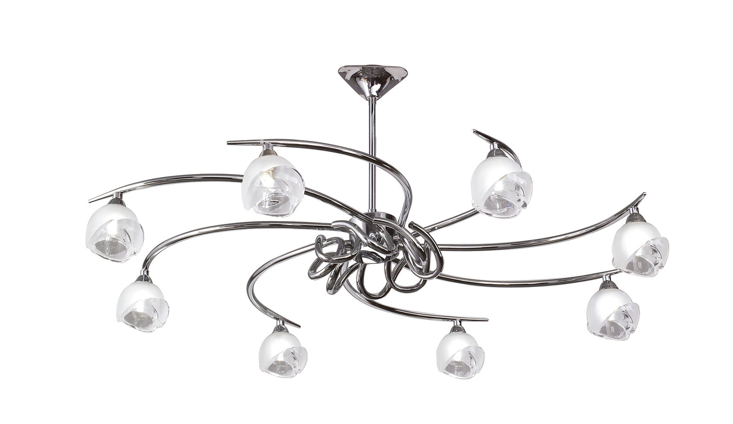 Fragma Telescopic 8 Light G9, Polished Chrome by Mantra