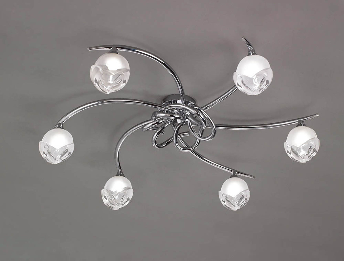 Fragma Ceiling 6 Light G9, Polished Chrome by Mantra