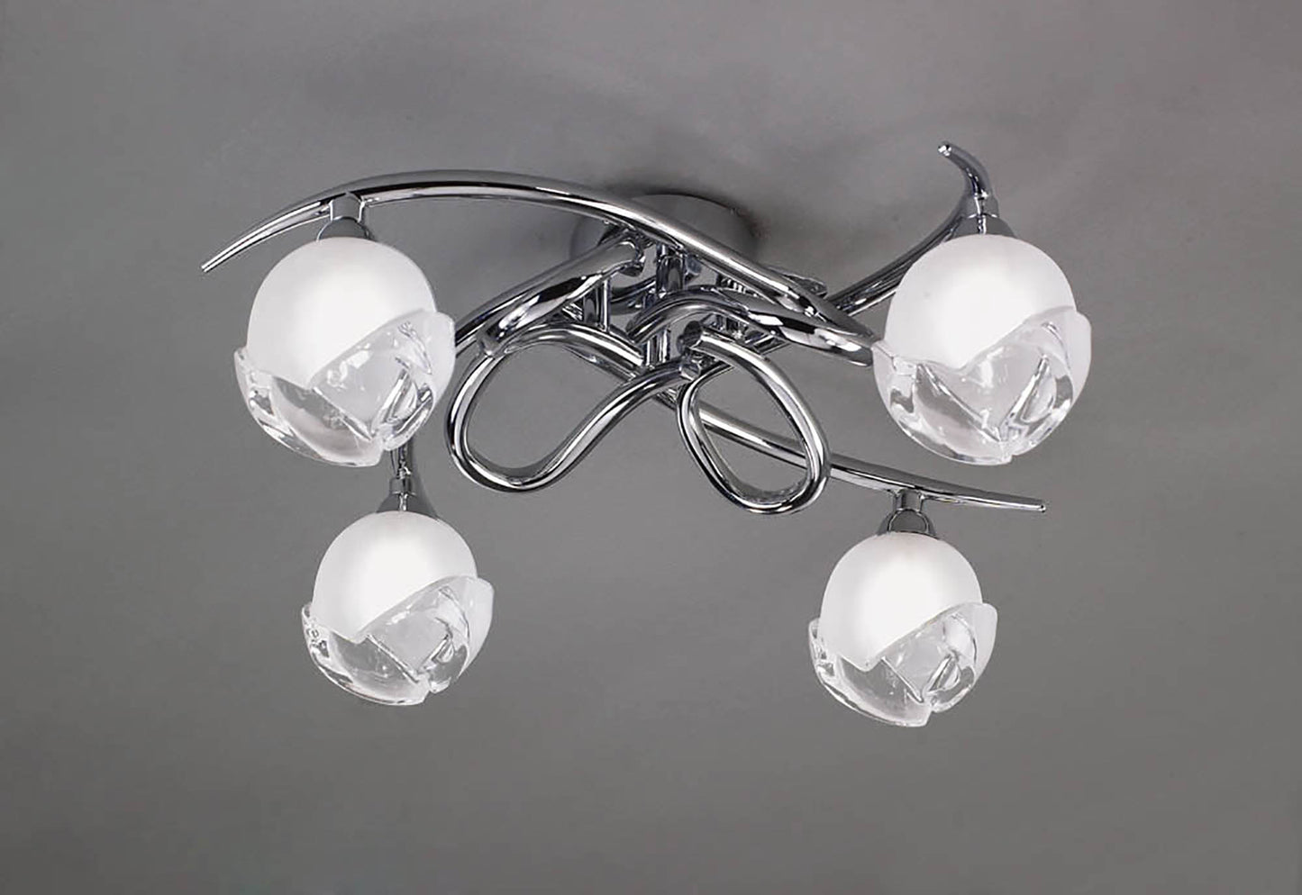 Fragma Ceiling 4 Light G9, Polished Chrome by Mantra