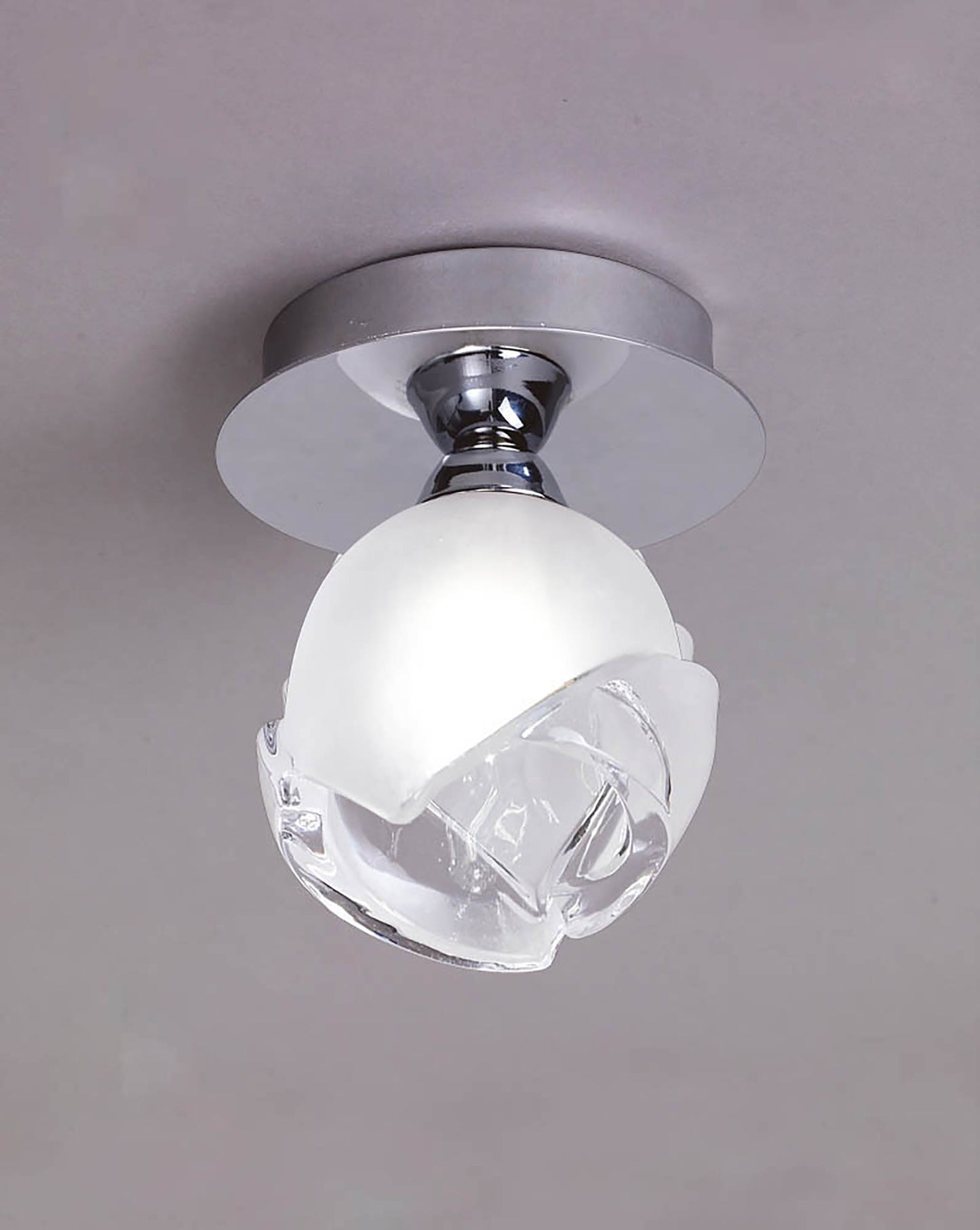 Fragma Ceiling 1 Light G9, Polished Chrome by Mantra