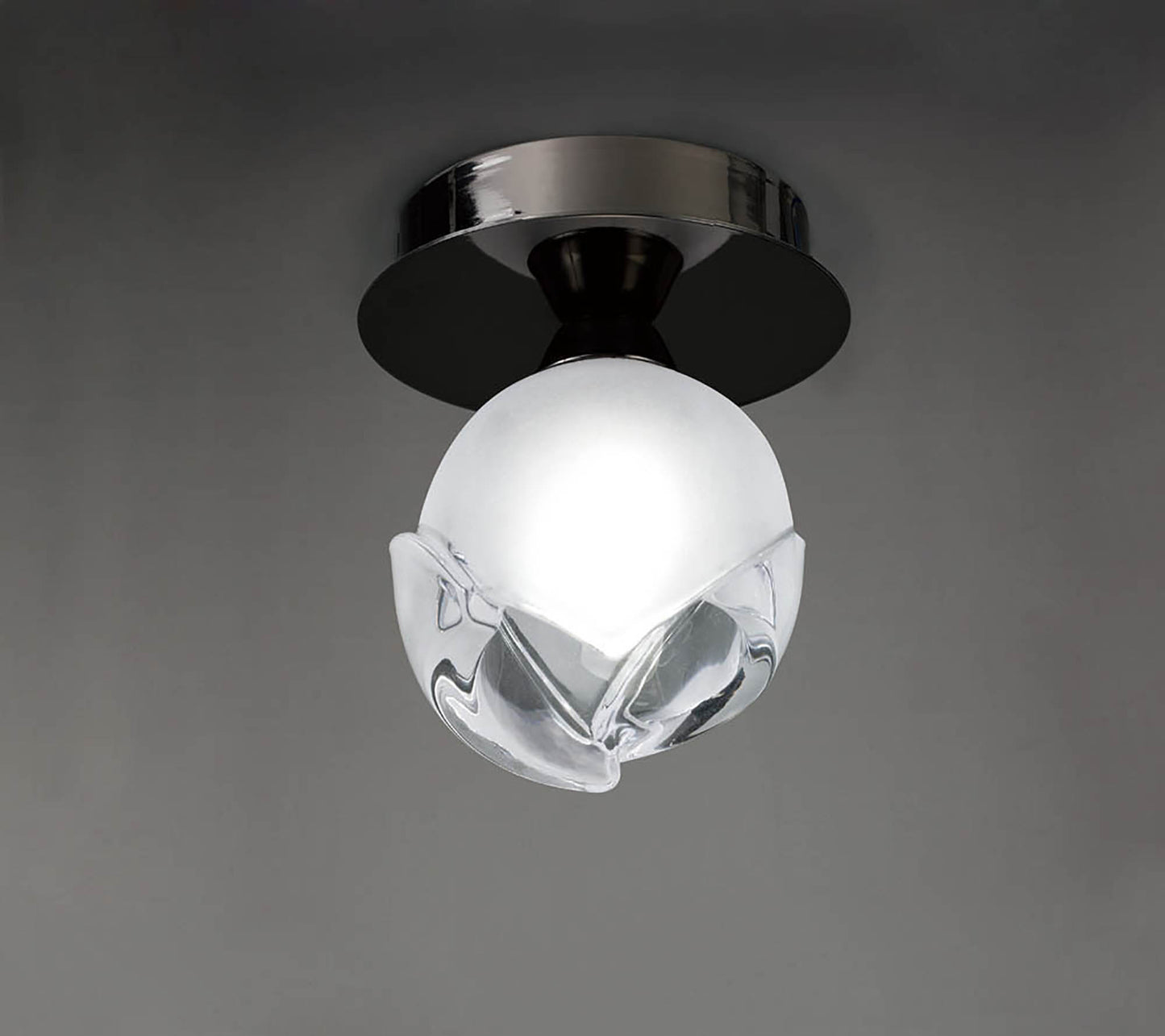 Fragma Ceiling 1 Light G9, Black Chrome by Mantra