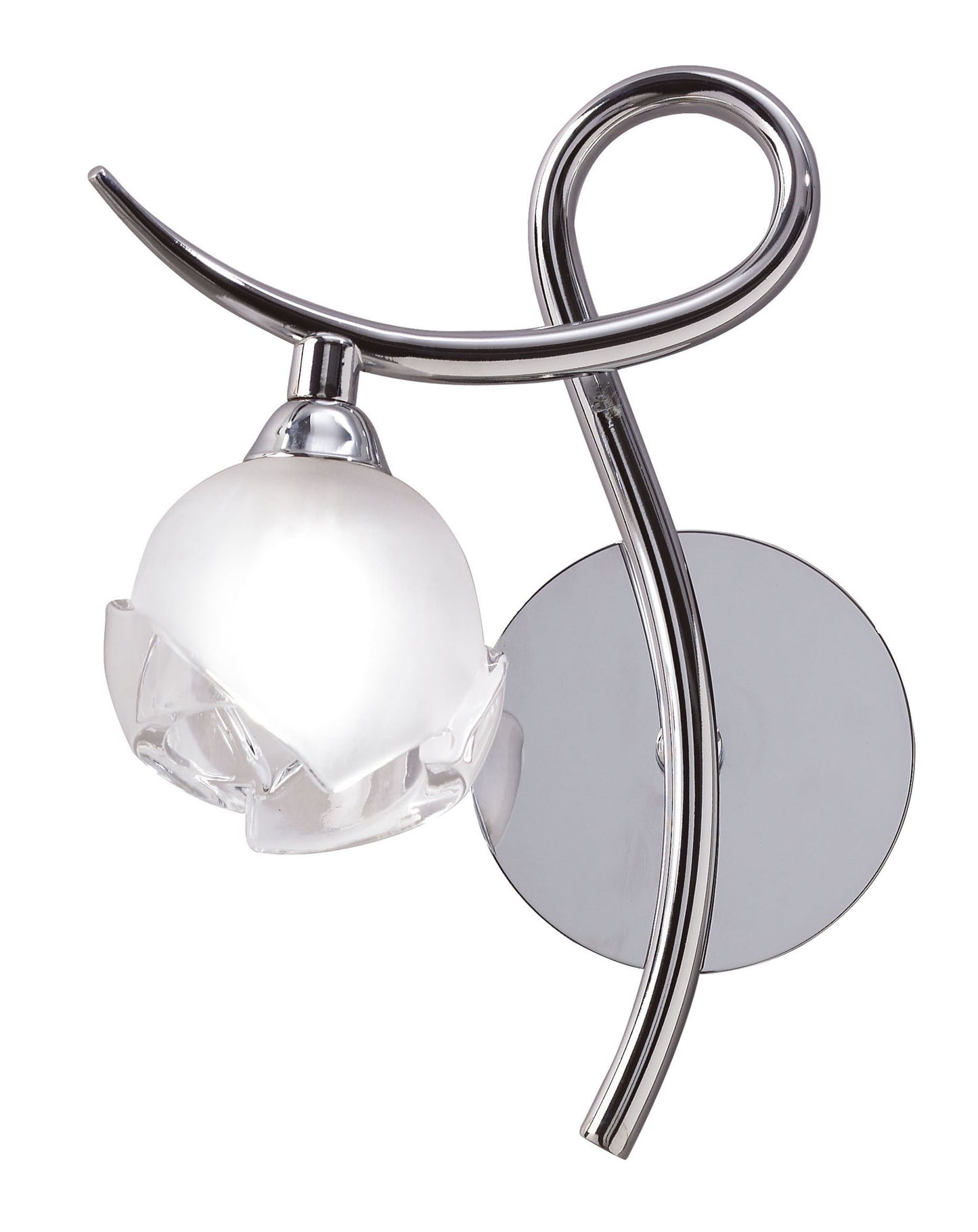 Fragma Wall Lamp Left Switched 1 Light G9, Polished Chrome by Mantra