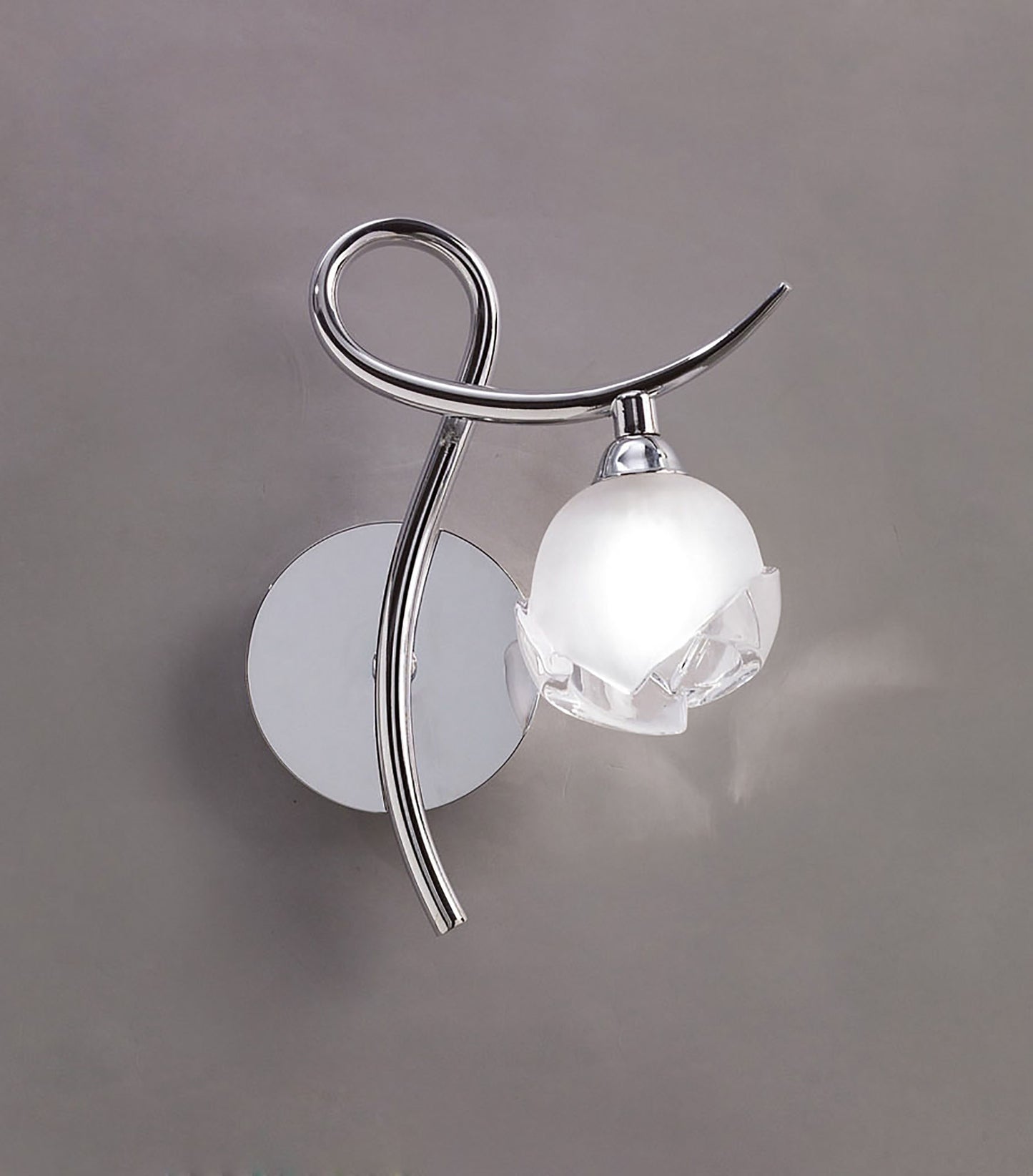 Fragma Wall Lamp Right Switched 1 Light G9, Polished Chrome by Mantra