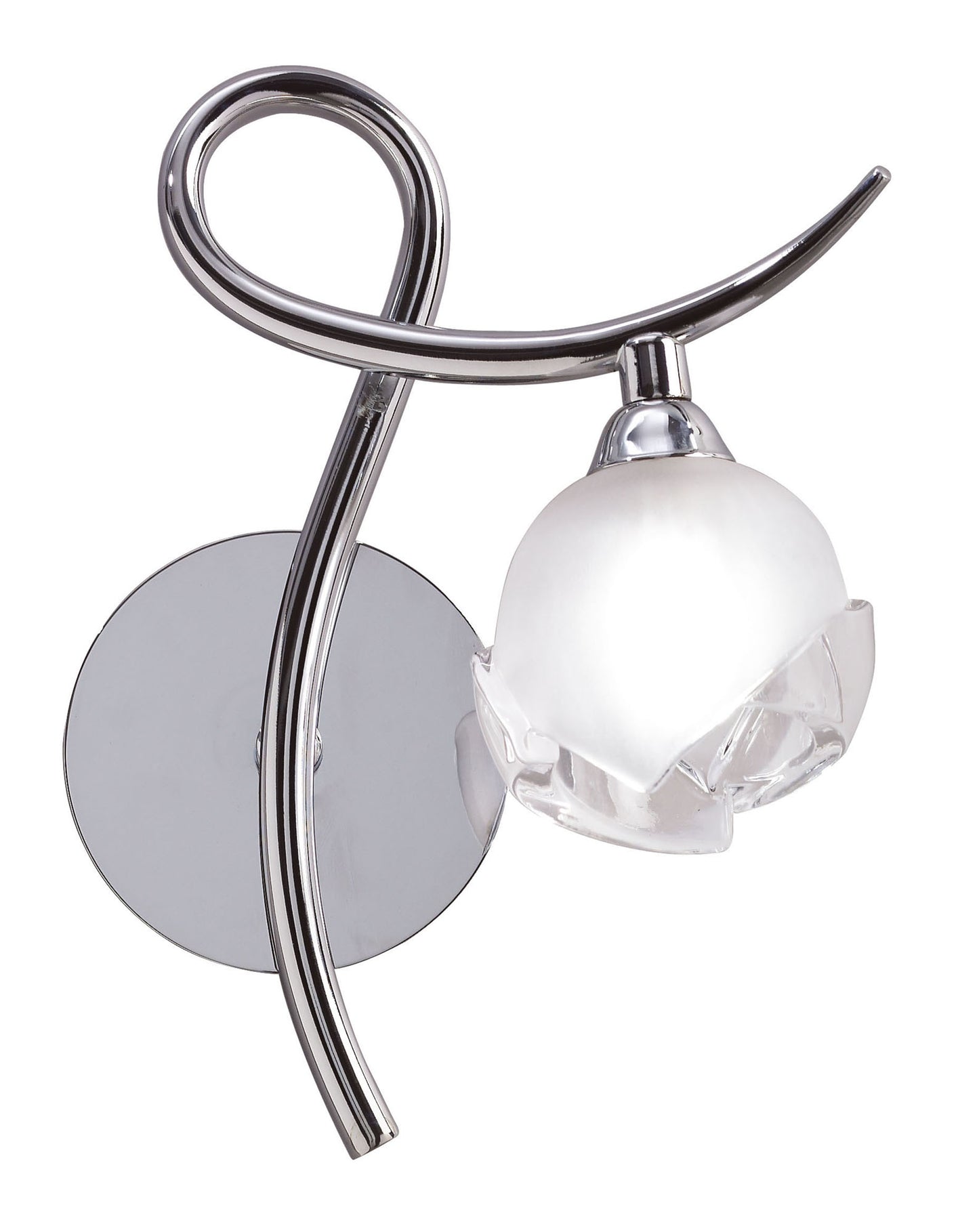 Fragma Wall Lamp Right Switched 1 Light G9, Polished Chrome by Mantra