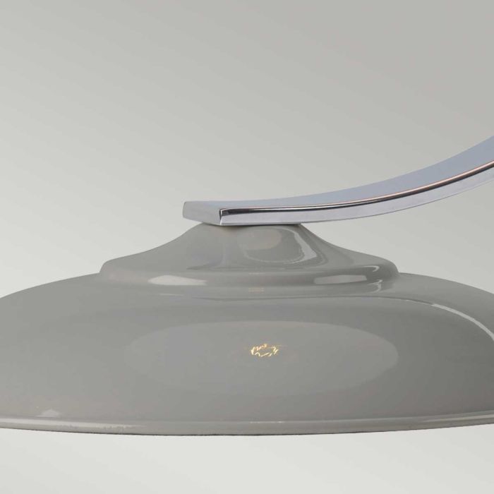 Franklin 1 Light Desk Lamp - Tarpaulin Grey with Grey Shade