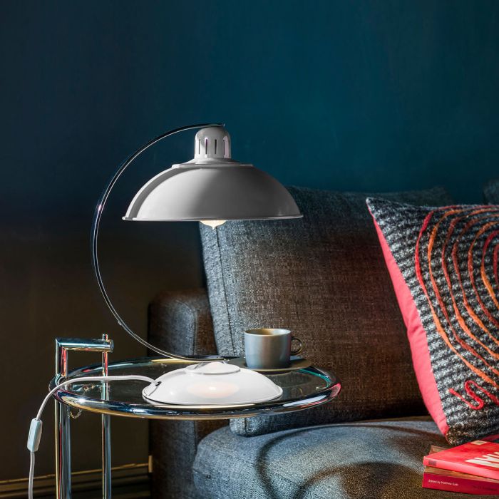 Franklin 1 Light Desk Lamp - Tarpaulin Grey with Grey Shade