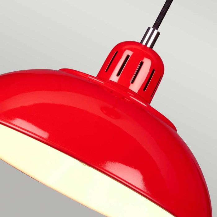 Franklin 1 Light Pendant - Red