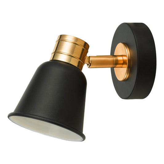 Fry Single Wall Spotlight Black & Rose Gold