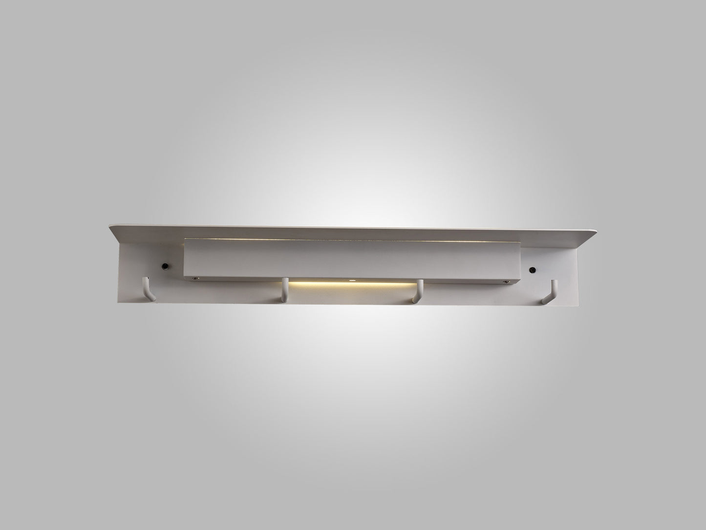 Fuerteventura Wall Lamp Coat Rack, 9W LED, 3000K, 600lm, Matt White, 3yrs Warranty by Mantra