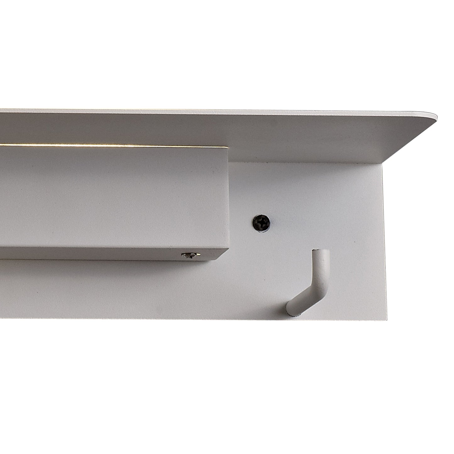 Fuerteventura Wall Lamp Coat Rack, 9W LED, 3000K, 600lm, Matt White, 3yrs Warranty by Mantra