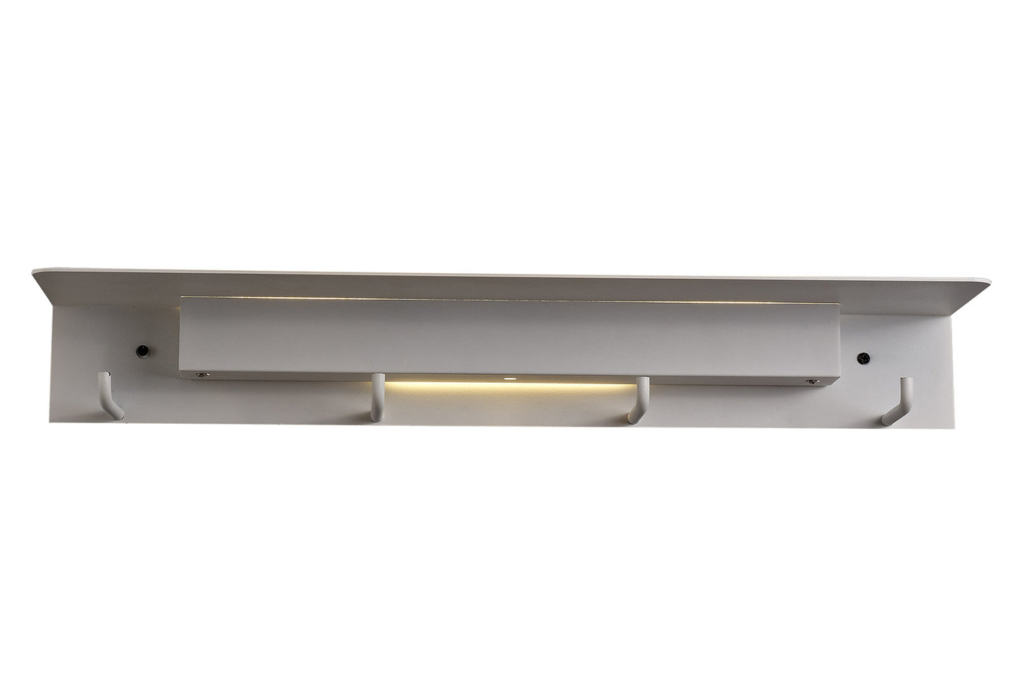 Fuerteventura Wall Lamp Coat Rack, 9W LED, 3000K, 600lm, Matt White, 3yrs Warranty by Mantra