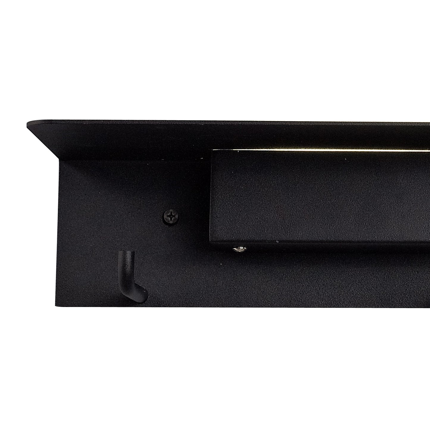 Fuerteventura Wall Lamp Coat Rack, 9W LED, 3000K, 600lm, Matt Black, 3yrs Warranty by Mantra