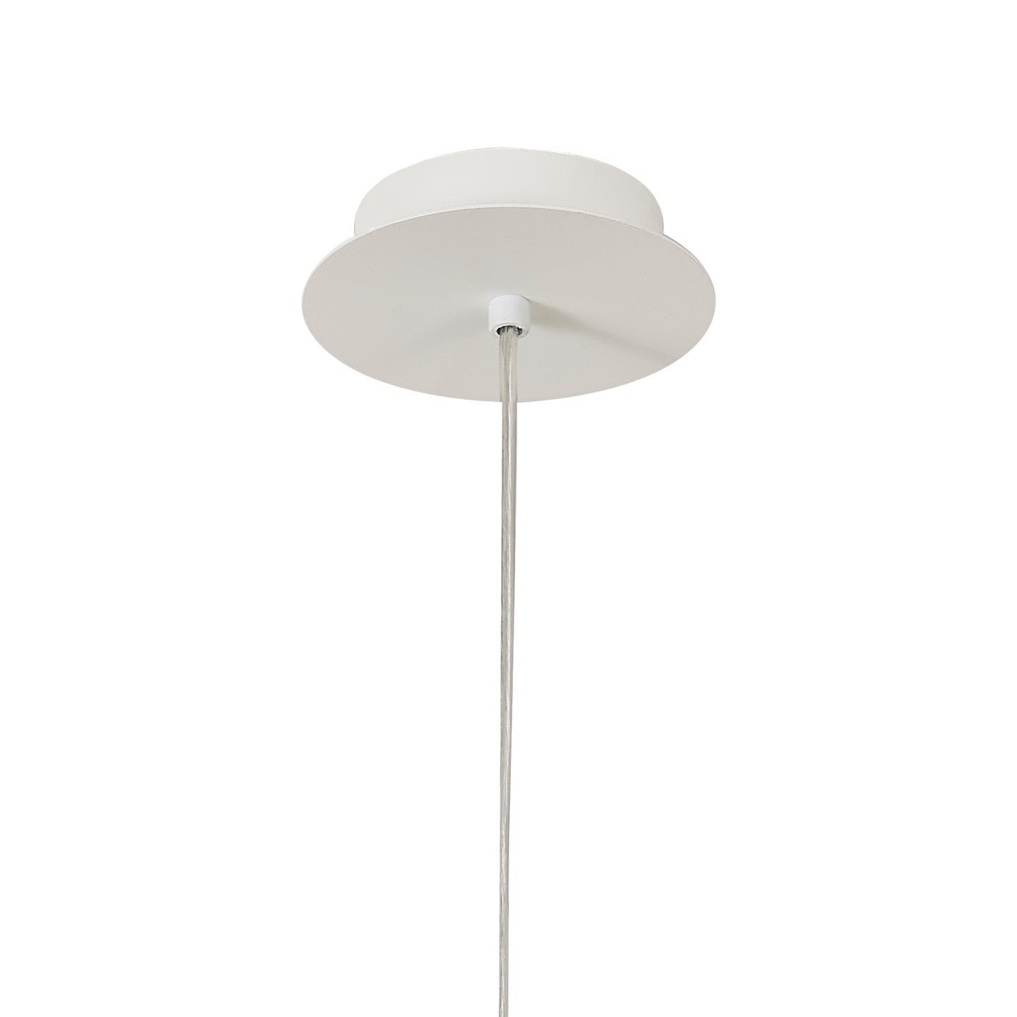 Galaxia Pendant Round, 1 Light E27, White/White Cement by Mantra