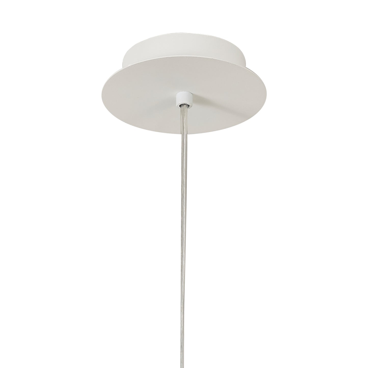 Galaxia Pendant Round, 1 Light E27, White/Grey Cement by Mantra