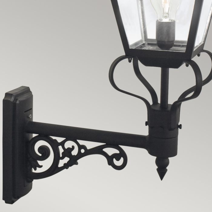 Grampian 1 Light Wall Lantern - Black
