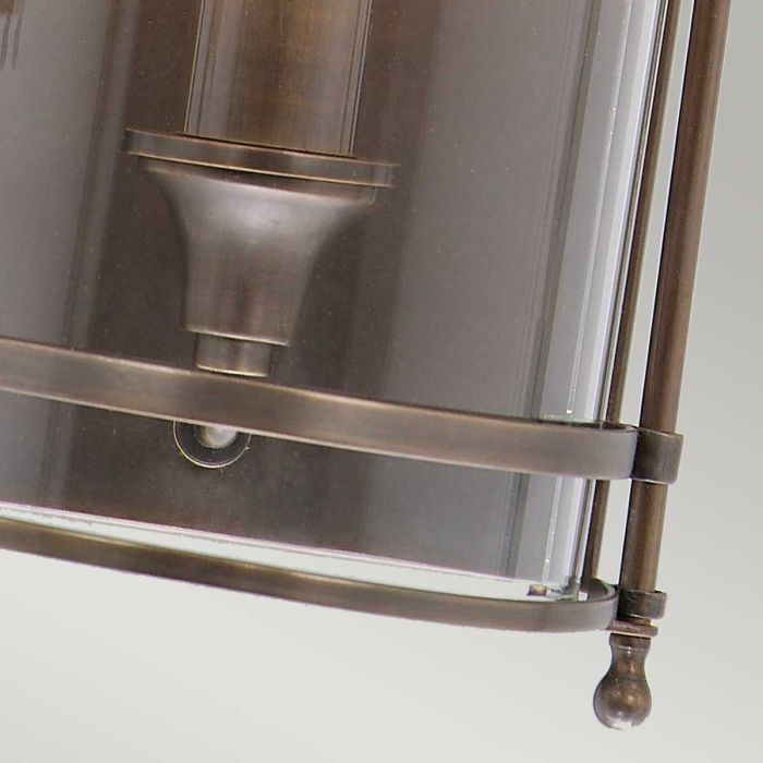 Guildhall 1 lt Wall Light - Dark Bronze