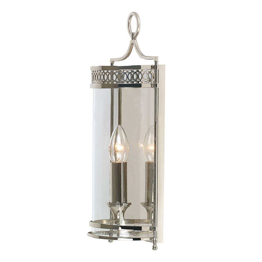 Guildhall Wall Light – Polished Nickel