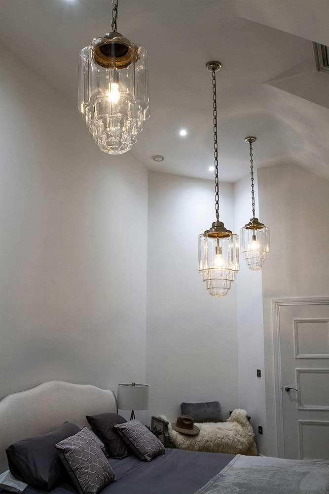 Soho Lighting Glasshouse Polished Brass Clear Pendant Light - The Schoolhouse Collection