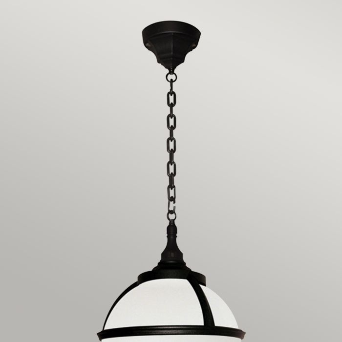 Glenbeigh 1 Light Chain Lantern - Black