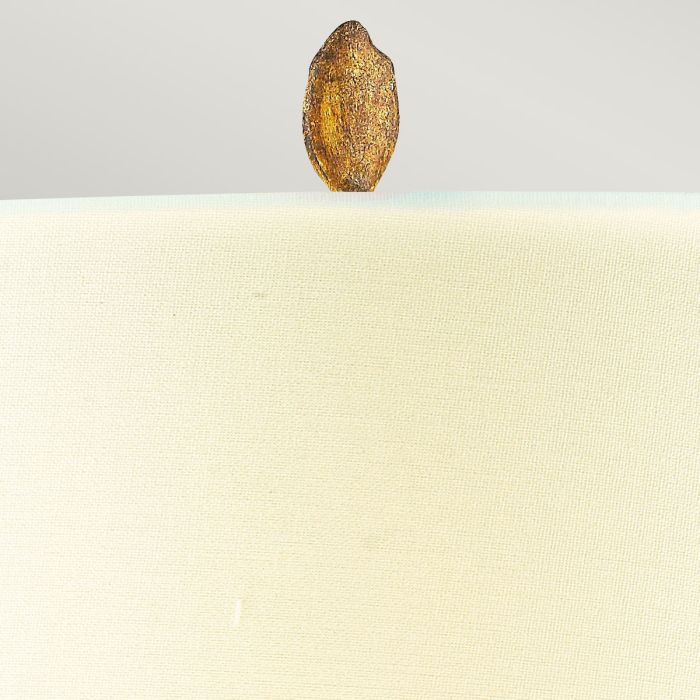 Audubon Park 1 Light Table Lamp - Distressed Gold with Cream Shade