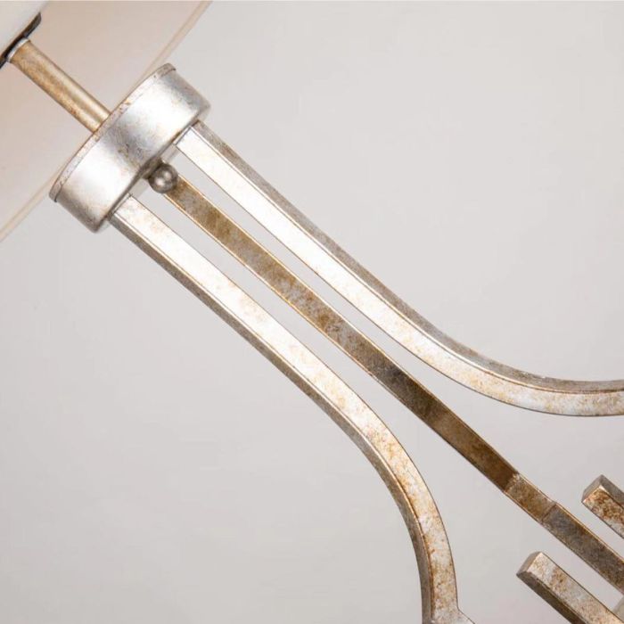 Lemuria 1 Light Table Lamp - Distressed Gold with Ivory White Shade