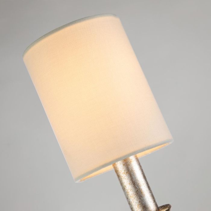 Lemuria 1 Light Wall Light - Distressed Gold, Ivory Shade