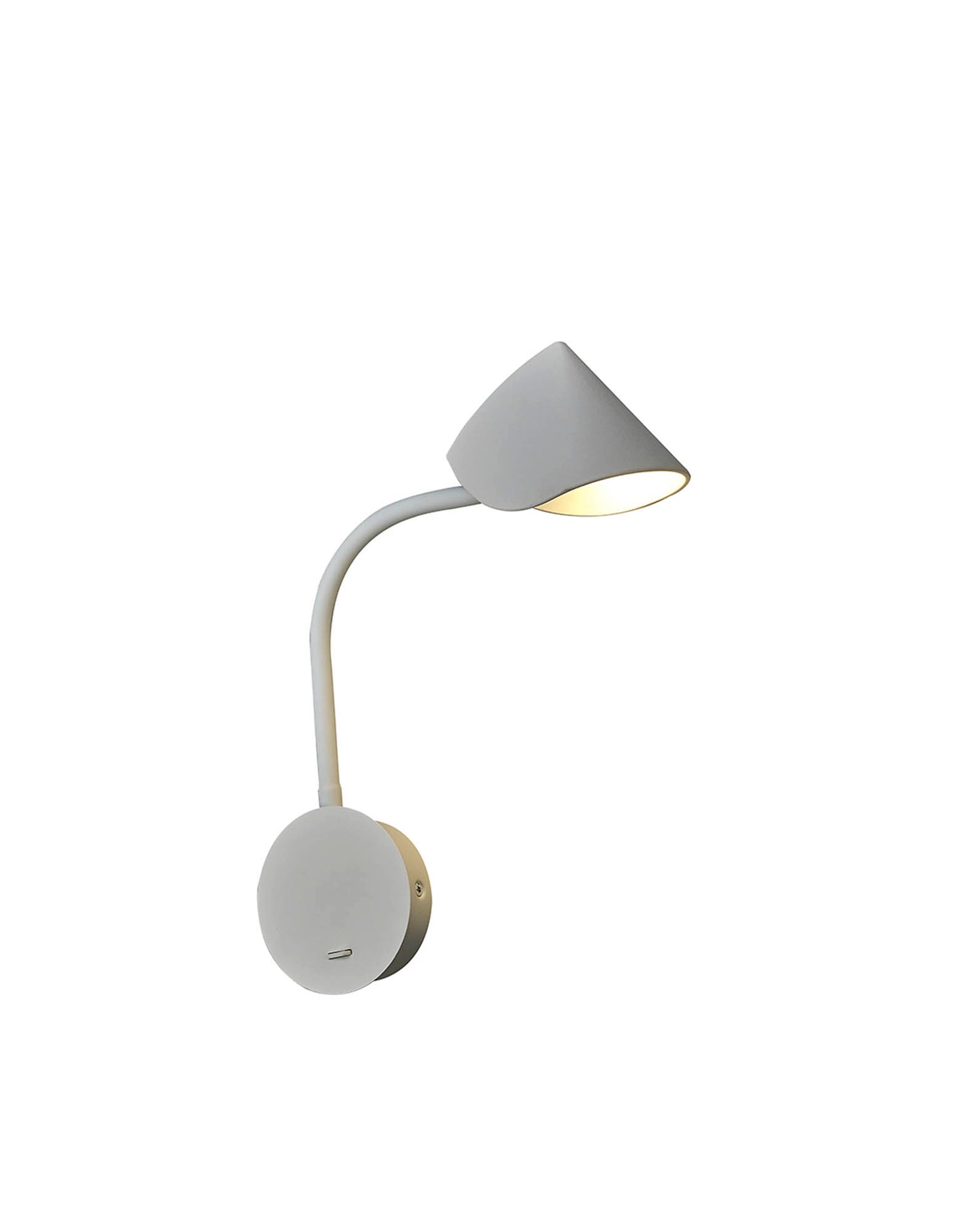 Goa Wall Lamp Switched, 7W LED, 3000K, 705lm, White, 3yrs Warranty by Mantra