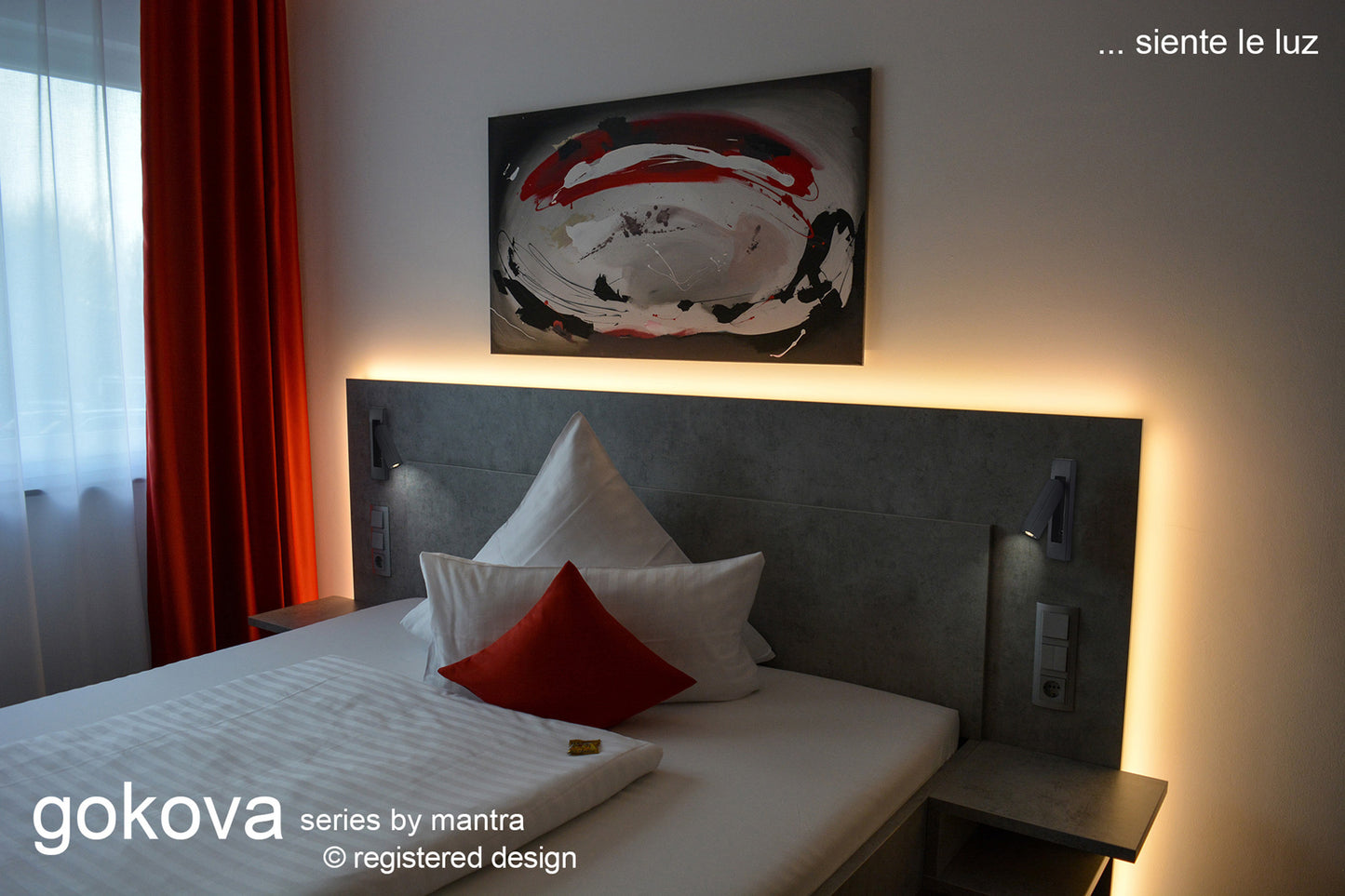 Gokova Wall Lamp, 3W LED, 3000K, 210lm, Sand Black, 3yrs Warranty by Mantra