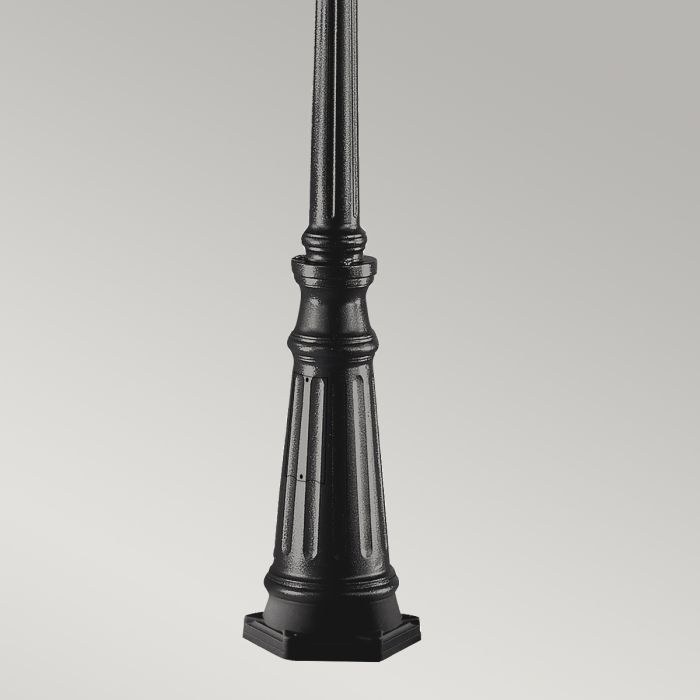 Grampian 1 Light Lamp Post - Black