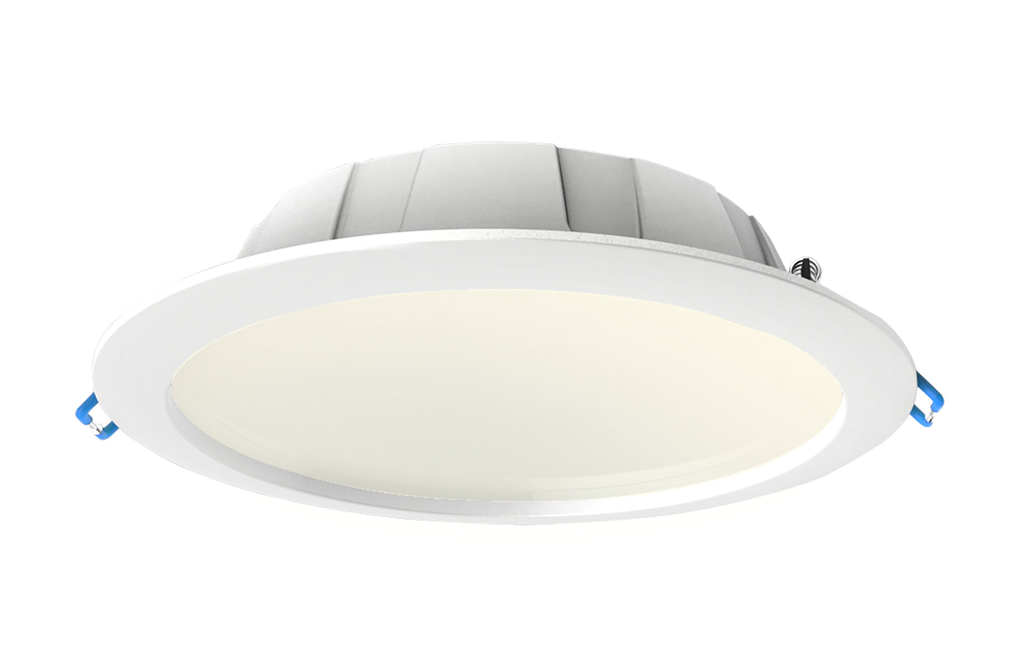 Graciosa 23.5cm Round LED Downlight, 24.5W, 3000K, 1900lm, White, Cut Out 200mm, IP44, Driver Included, 3yrs Warranty by Mantra