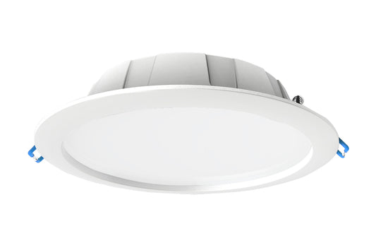 Graciosa 23.5cm Round LED Downlight, 24.5W, 4000K, 2100lm, White, Cut Out 200mm, IP44, Driver Included, 3yrs Warranty by Mantra