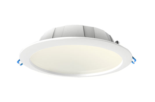 Graciosa 18cm Round LED Downlight, 15.3W, 3000K, 1100lm, White, Cut Out 150mm, IP44, Driver Included, 3yrs Warranty by Mantra