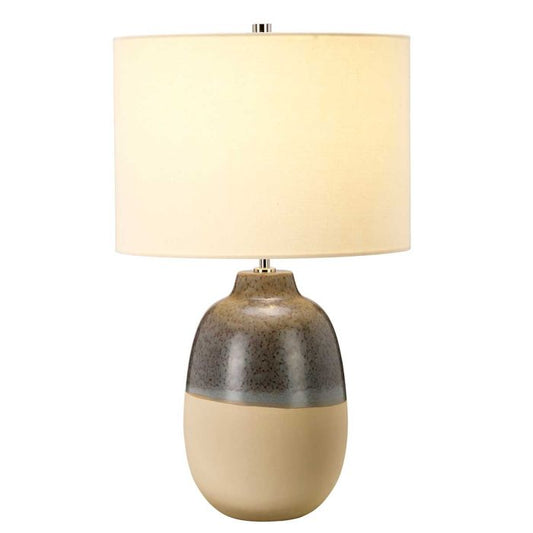 Grange Park 1 Light Table Lamp - Grey / Brown