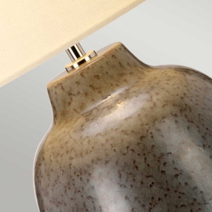 Grange Park 1 Light Table Lamp - Grey / Brown