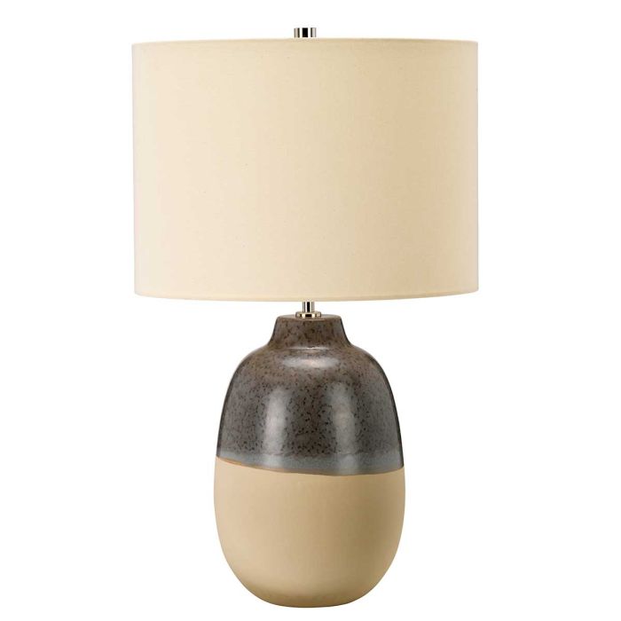 Grange Park 1 Light Table Lamp - Grey / Brown