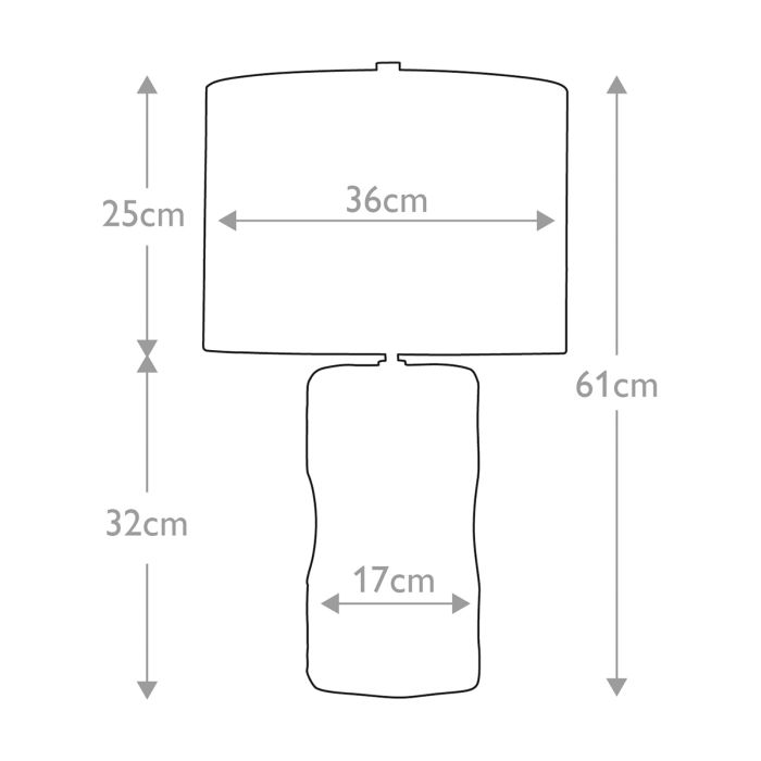 Green Retro 1 Light Table Lamp - Green