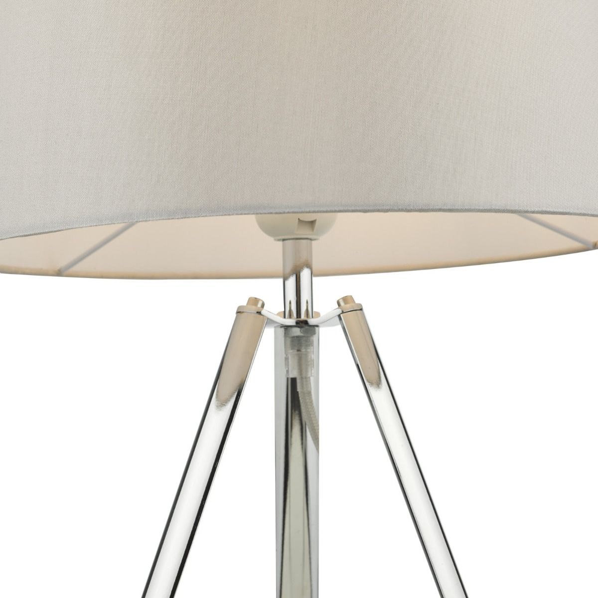 Griffith Grey Faux Silk Tapered Drum Shade 30cm